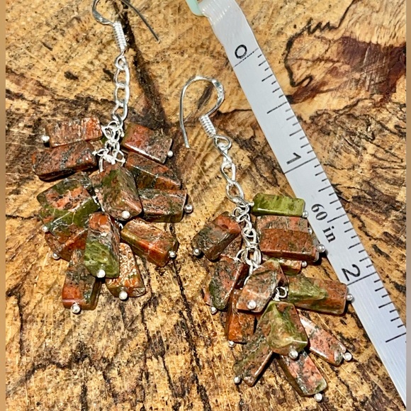 Epidotized Unakite Pendant 2 1/2” - Picture 4 of 13